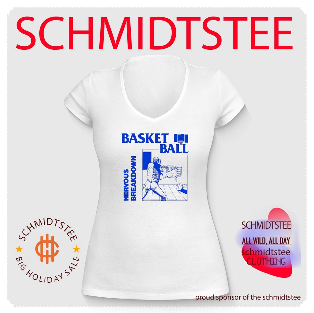 Basketball nervous breakdown office humor shirt