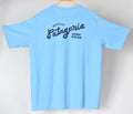 Patagonia Quality Surf Pocket Responsibili-Tee Logo Shirt Blue Men's Large