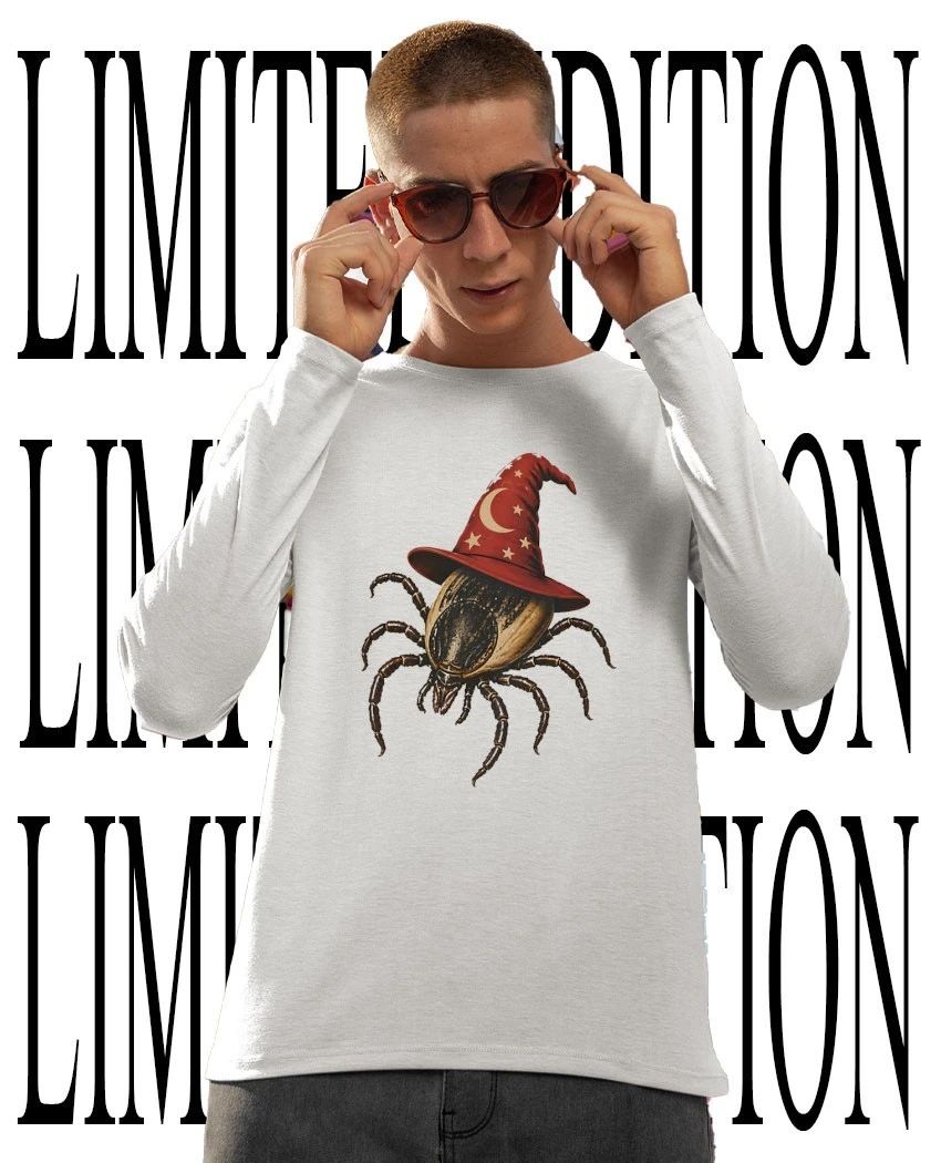 A tick wearing wizard’s hat shirt