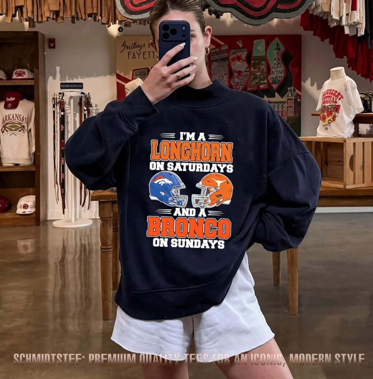 I’m a Longhorn on Saturdays and a Bronco on Sundays shirt