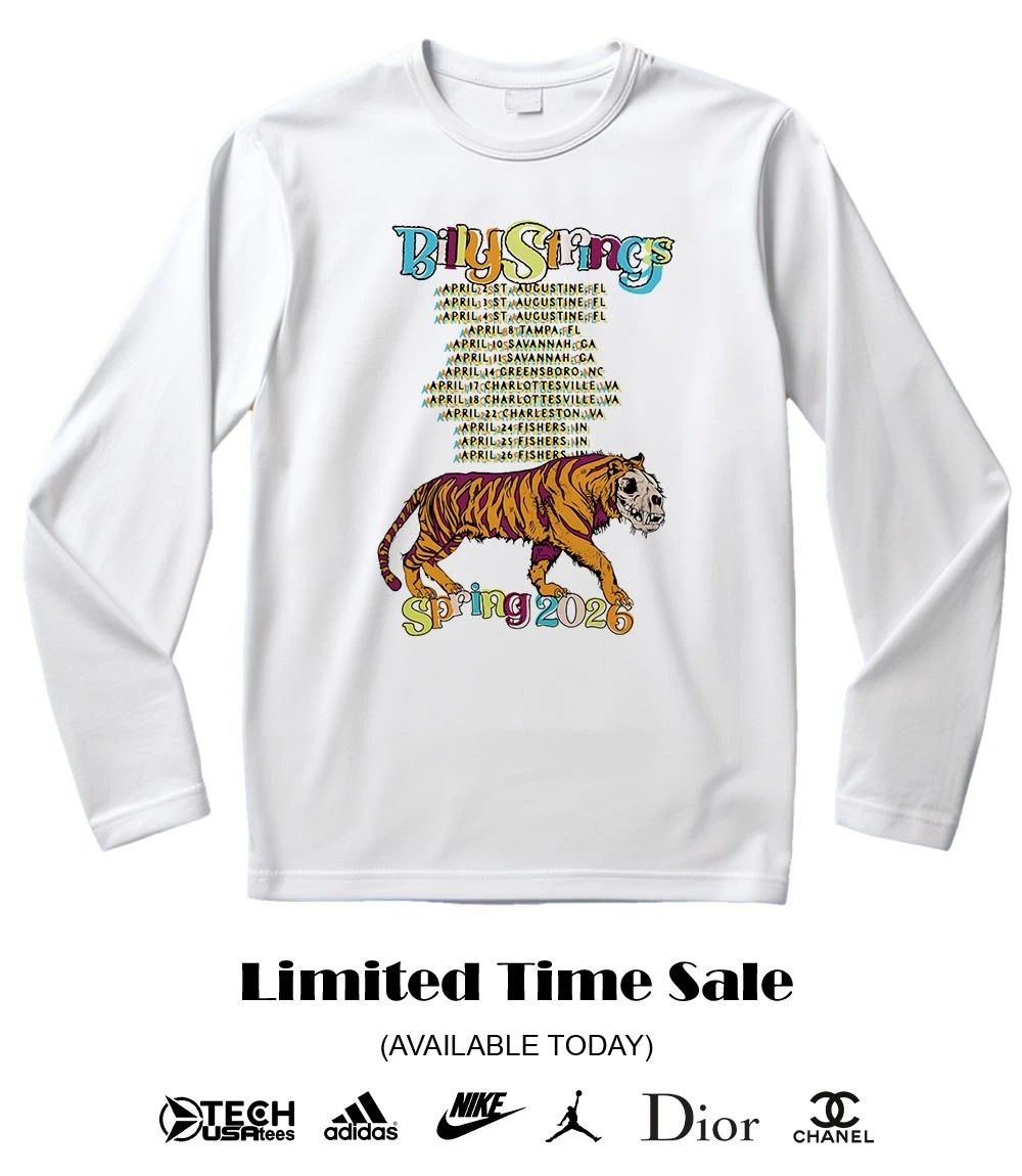 Billy Strings Spring 2026 Tiger Battle shirt