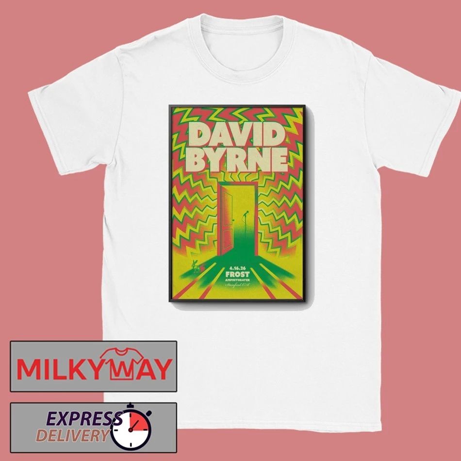 David Byrne In Stanford CA On Apr 16 2026 Poster shirt