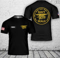 Custom Name US Navy Seals 3D T-Shirt