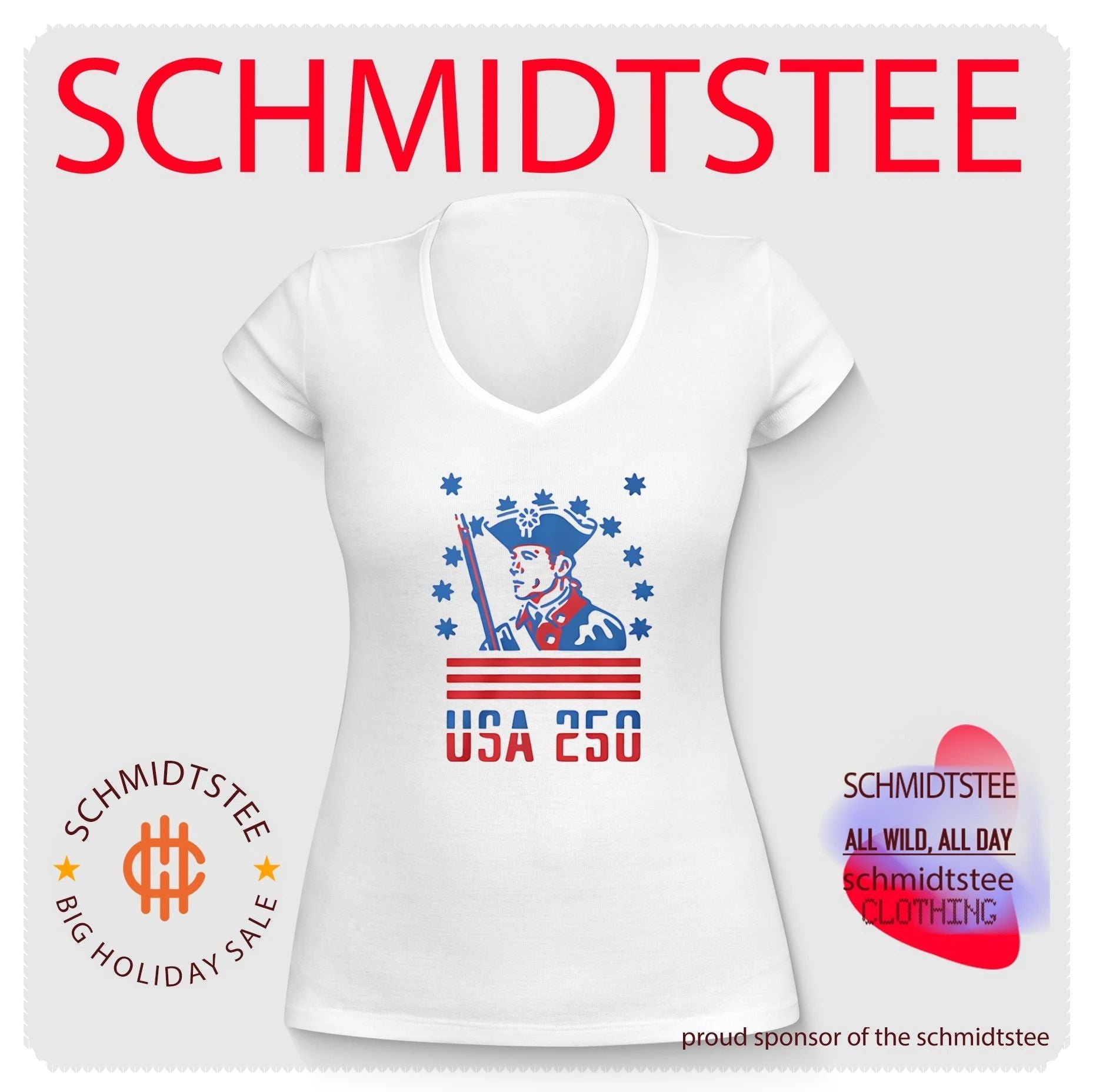 USA 250 Patriot America 250th T-Shirt