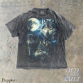 Vintage Wolf T-Shirt 90s Grunge Alpha Moon Nature Y2K Streetwear Tee