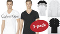 3 Pack SLIM FIT Calvin Klein Mens V Neck Crew Neck T Shirt Tee New
