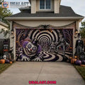 Hypnotic Nightmare Circus Halloween Garage Door Banner