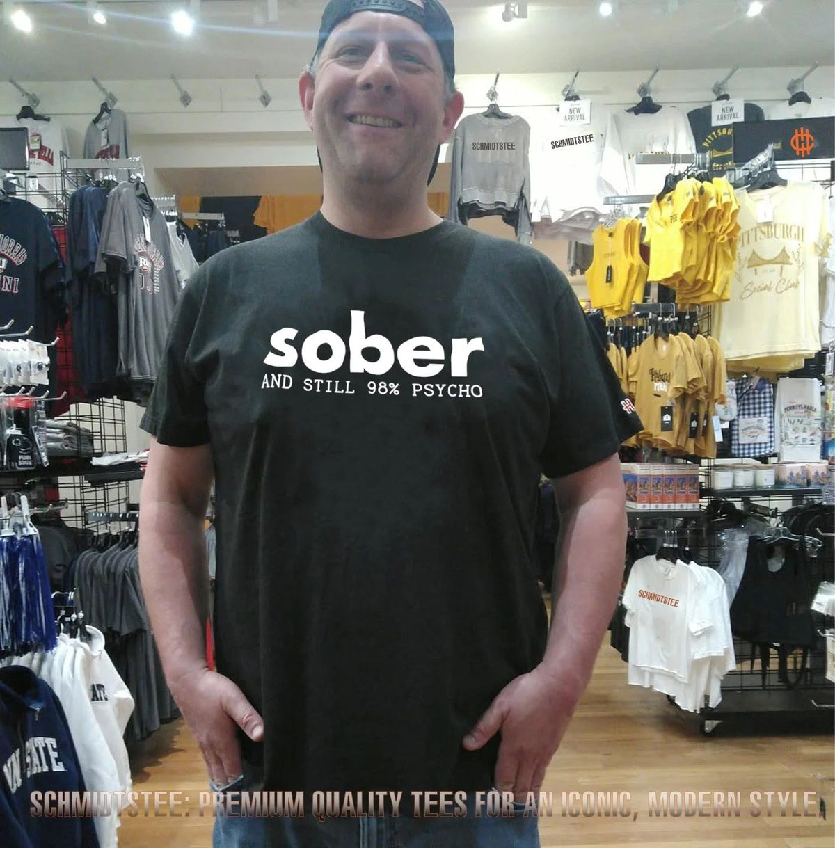 Sober and Still 98% Psycho recovery sobriety shirt