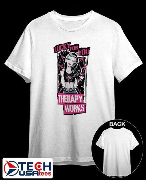AJ Lee Therapy Works lucky for you shirt