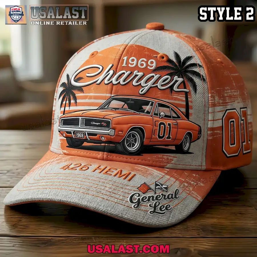 1969 Dodge Charger 426 HEMI Retro Muscle Car Baseball Cap