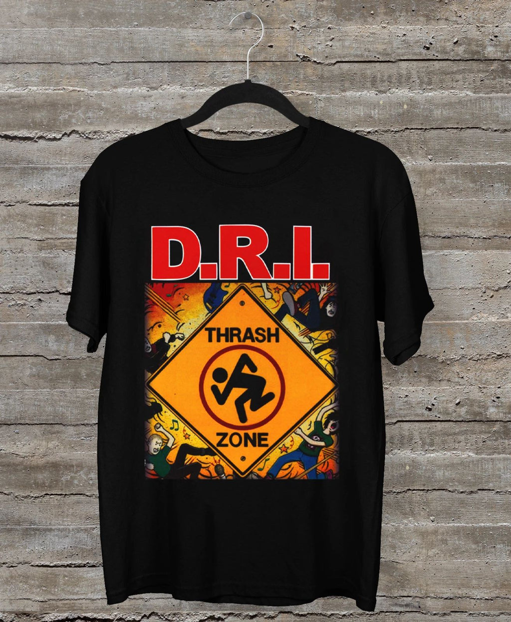 DRI Texas Thrash Zone Kings Road Music Band  Black Size S-3XL Shirt AC2402