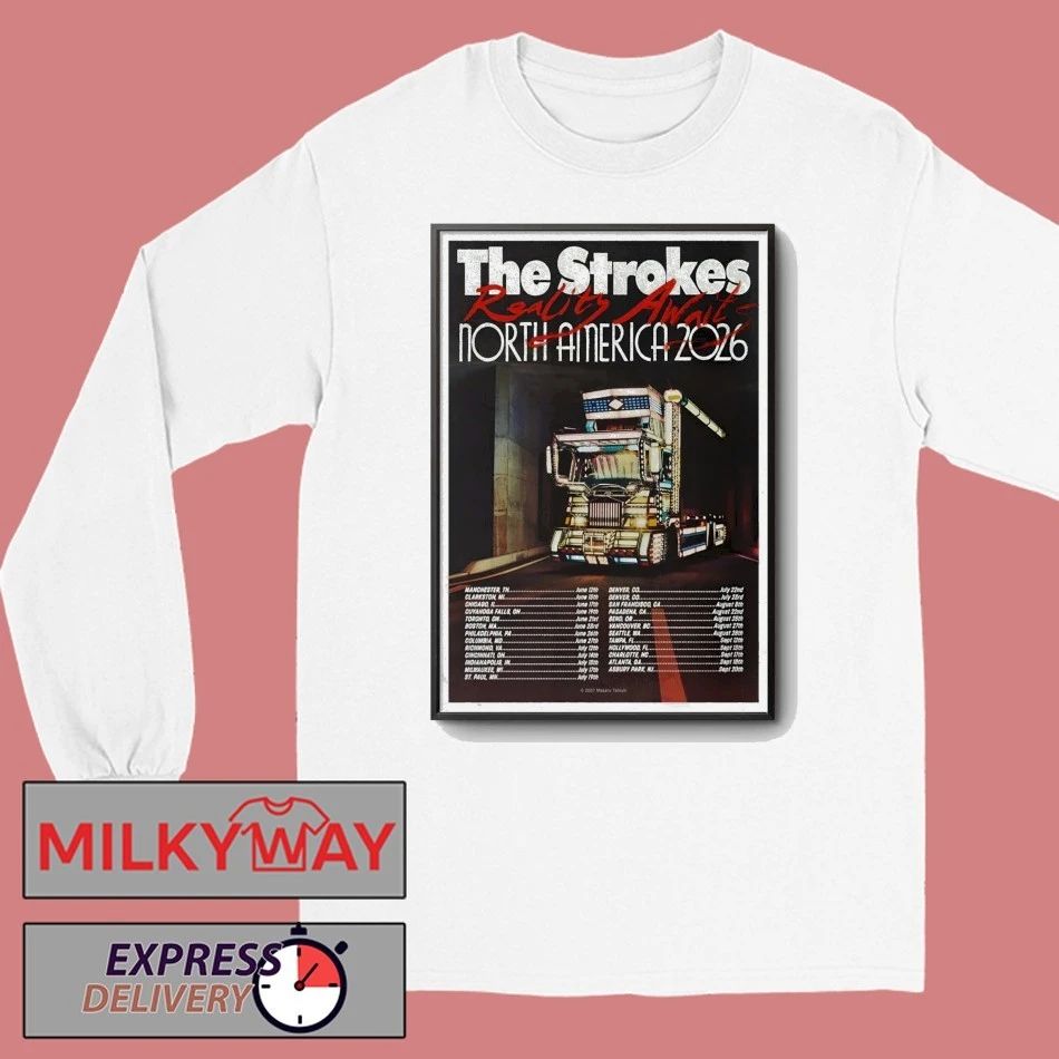 The Strokes North America 2026 Tour Poster shirt