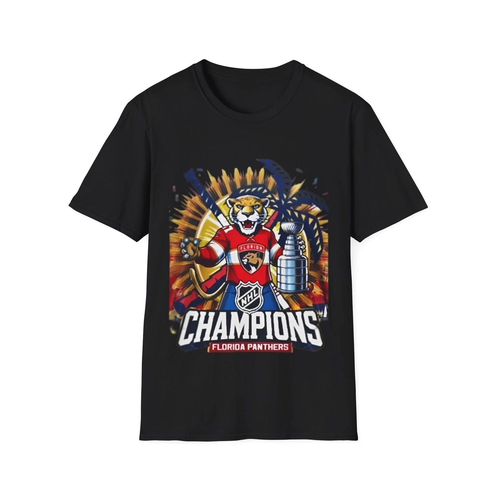 Soft Cotton t shirt. Florida Panthers Stanley Cup Champions