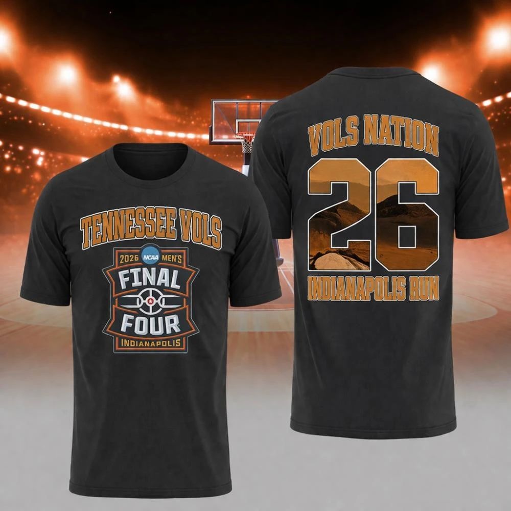 NKCtees Tennessee Vols Final Four 2026 Indianapolis Basketball Shirt – NCAA March Madness Fan Tee