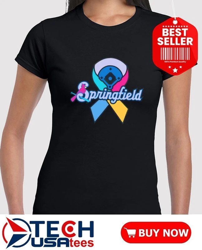 Springfield Cardinals Cards Against Cancer logo shirt