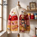 Peanuts Classic Comic Characters Embroidered Cardigan