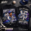 NKCtees Davey Lopes #15 Speed Skill Legacy Vintage Stadium Tribute T-Shirt 1945–2026