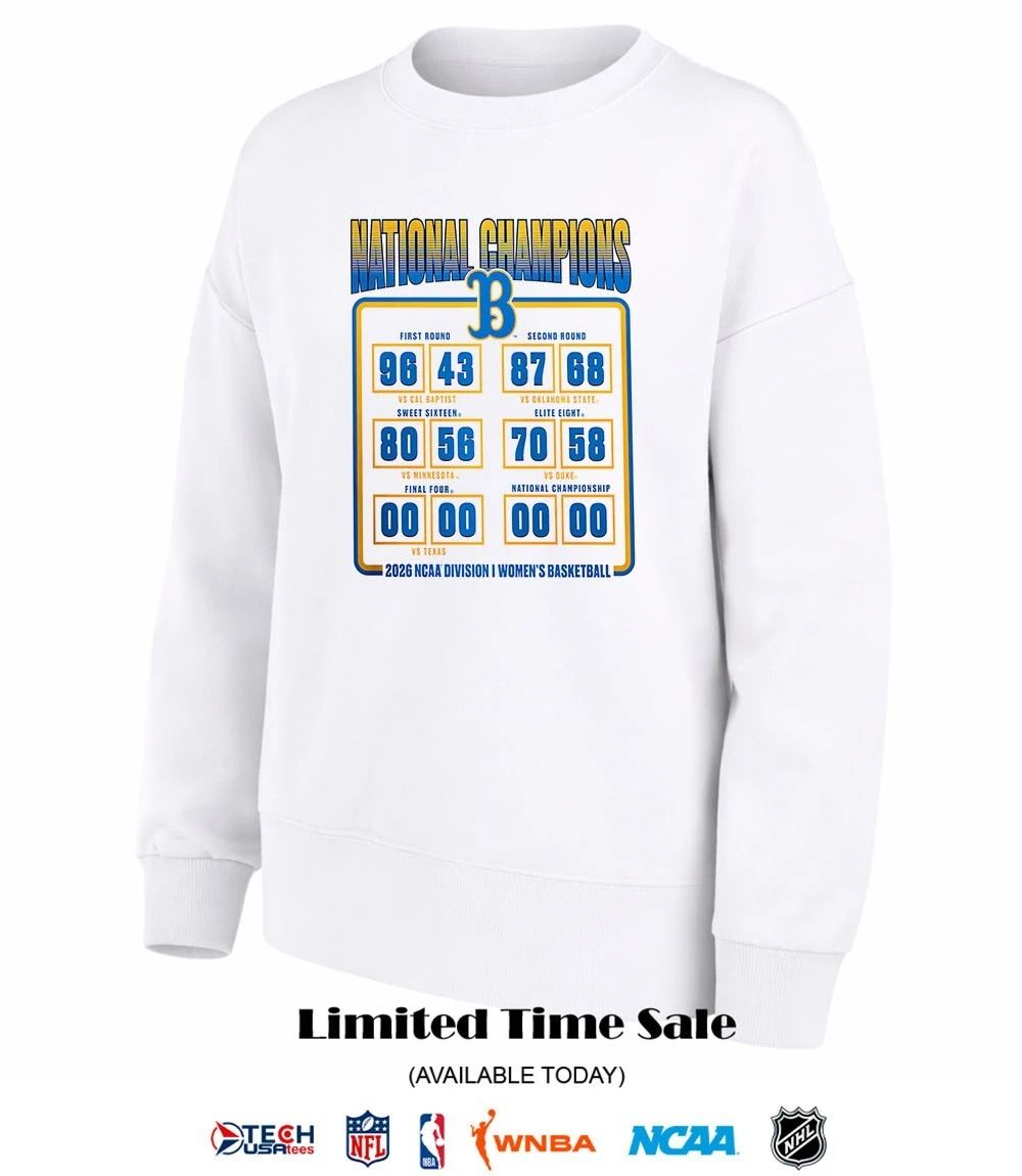 National Champions UCLA Bruins 2026 NCAA Women’s Basketball Schedule shirt