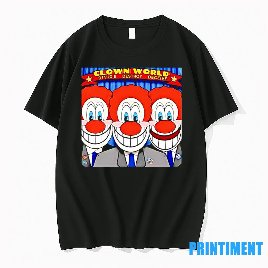 Clown World Divide Destroy Deceive Tshirts Sweater