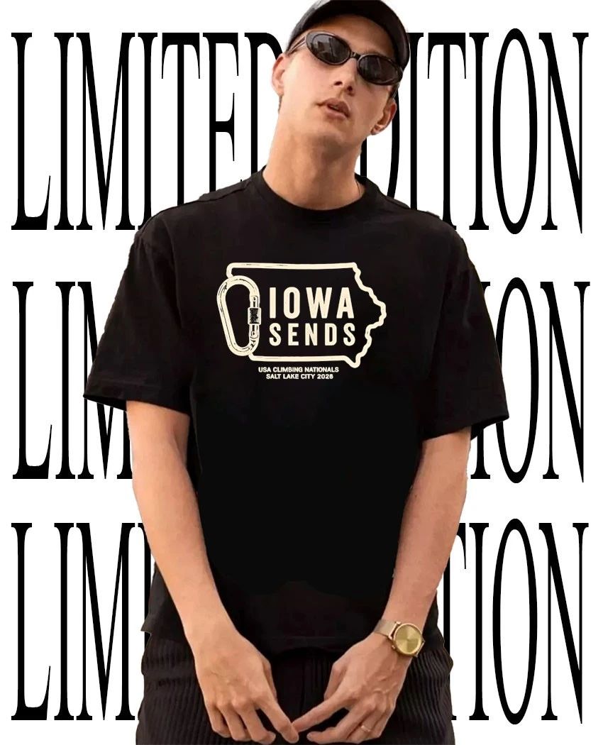 Iowa Sends USA Climbing Nationals in Salt Lake City 2026 shirt