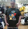Carolina Panthers Player No 9 on NO Saints Toilet with Tampa Bay Buccaneers Toilet Paper and Atlanta Falcons Helmet shirt