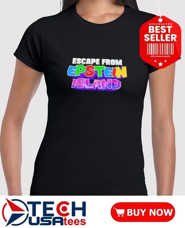 Escape form Epstein Island parody shirt