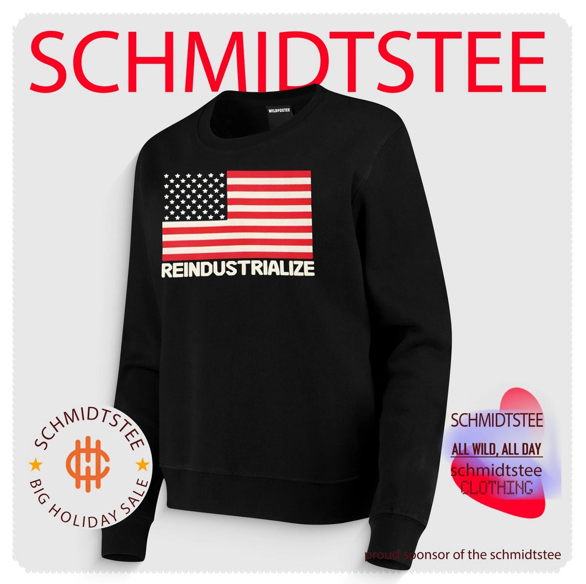 Reindustrialize United States Flag shirt