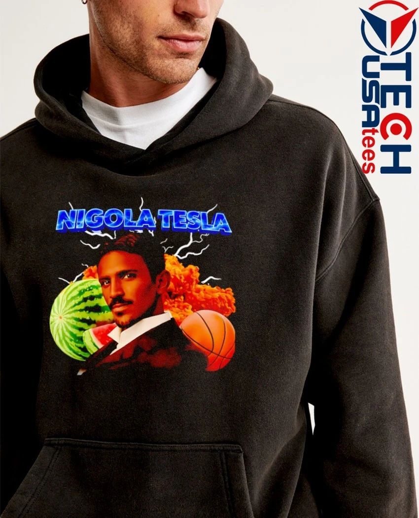 Nigola Tesla collage shirt