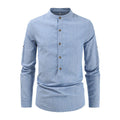 Men's Stripes Shirt Casual Slim Shirts Long Sleeve Button Down Tops Blouse