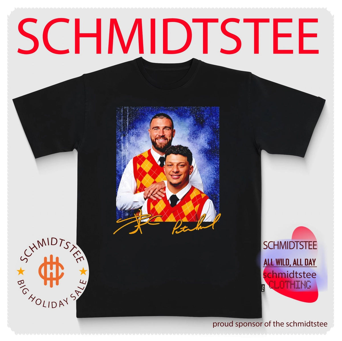 Patrick Mahomes and Travis Kelce Step Brothers Kansas City Chiefs signature shirt