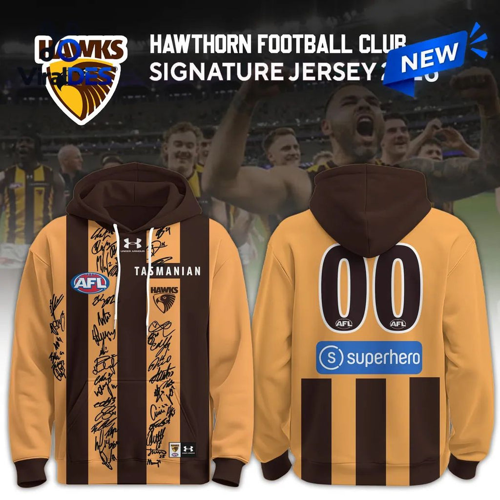 Hawthorn Hawks 2026 Signature Team Hoodie