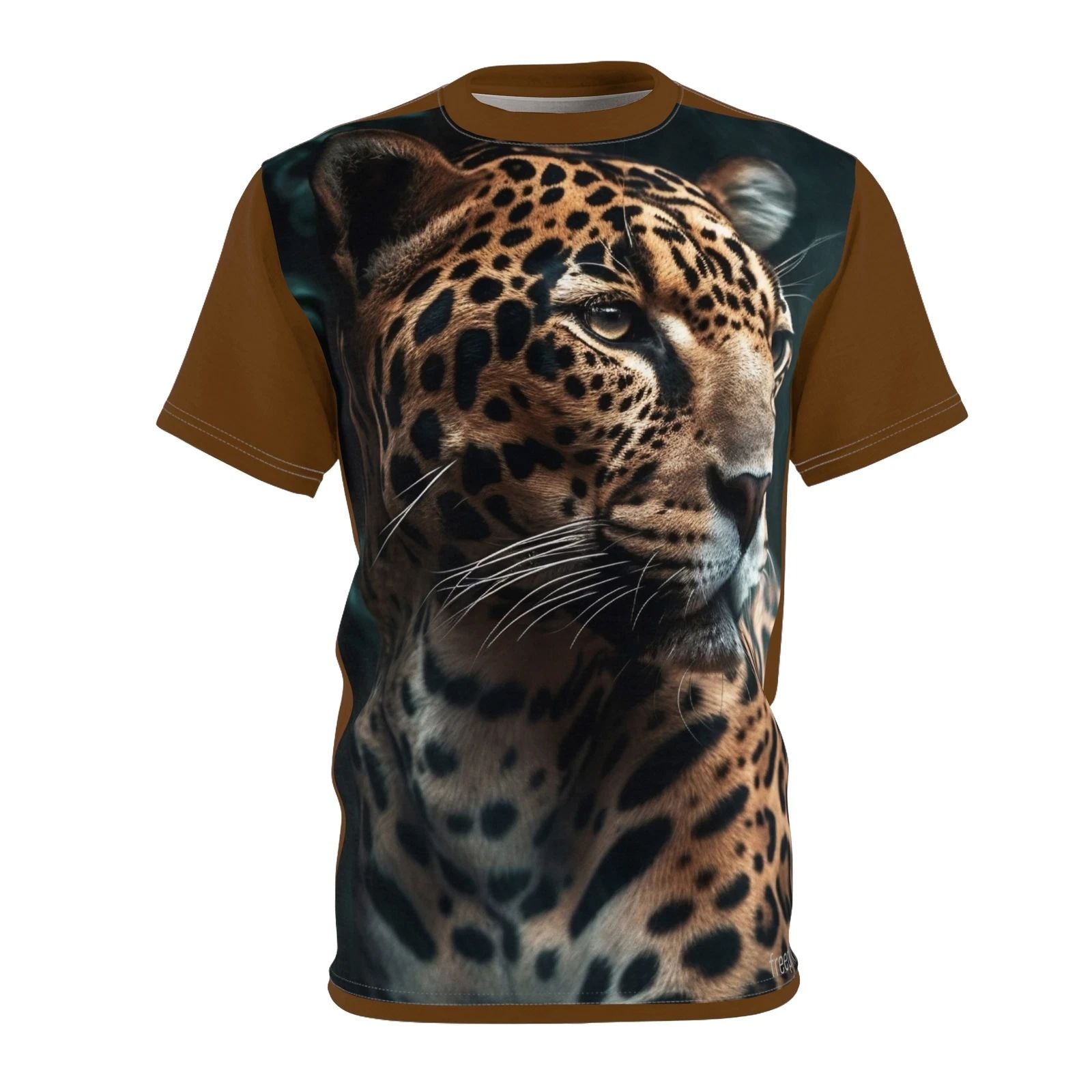 Leopard Edition Trendy Animal Print Shirt I Love Hunza |  | Brown Color