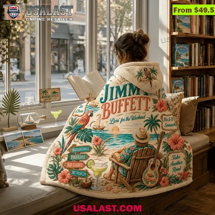 Jimmy Buffett Limited Edition Hooded Blanket