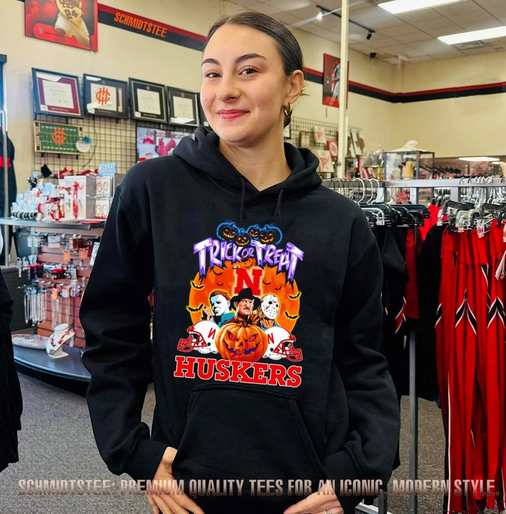 Nebraska Cornhuskers x Horror Characters Trick Or Treat Halloween 2026 shirt