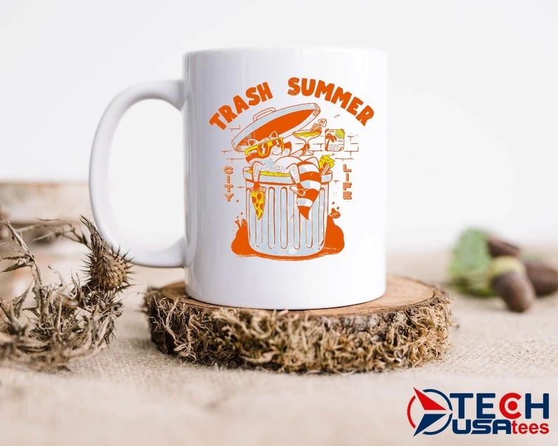 Raccoon trash summer city life shirt