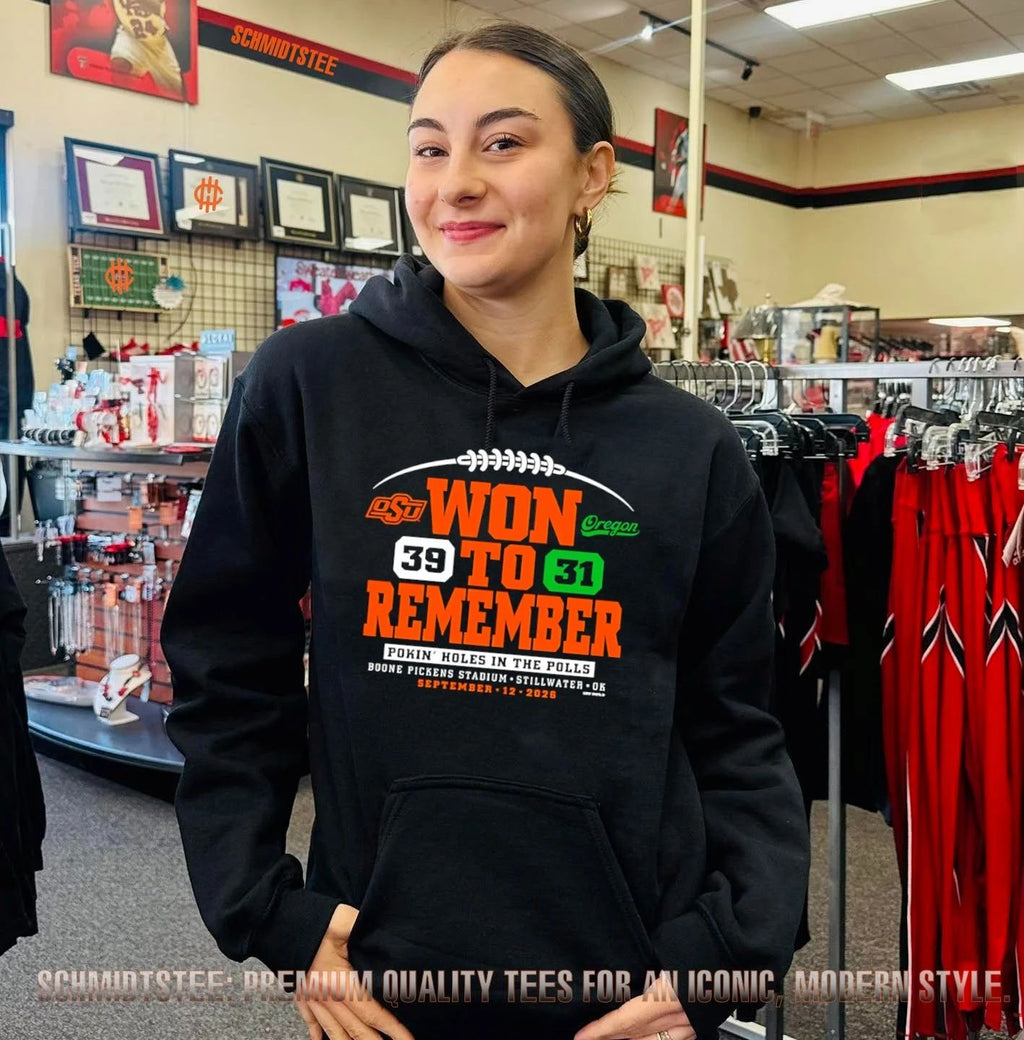 Oklahoma State Cowboys Won To Remember Beat Oregon 2026 score shirt