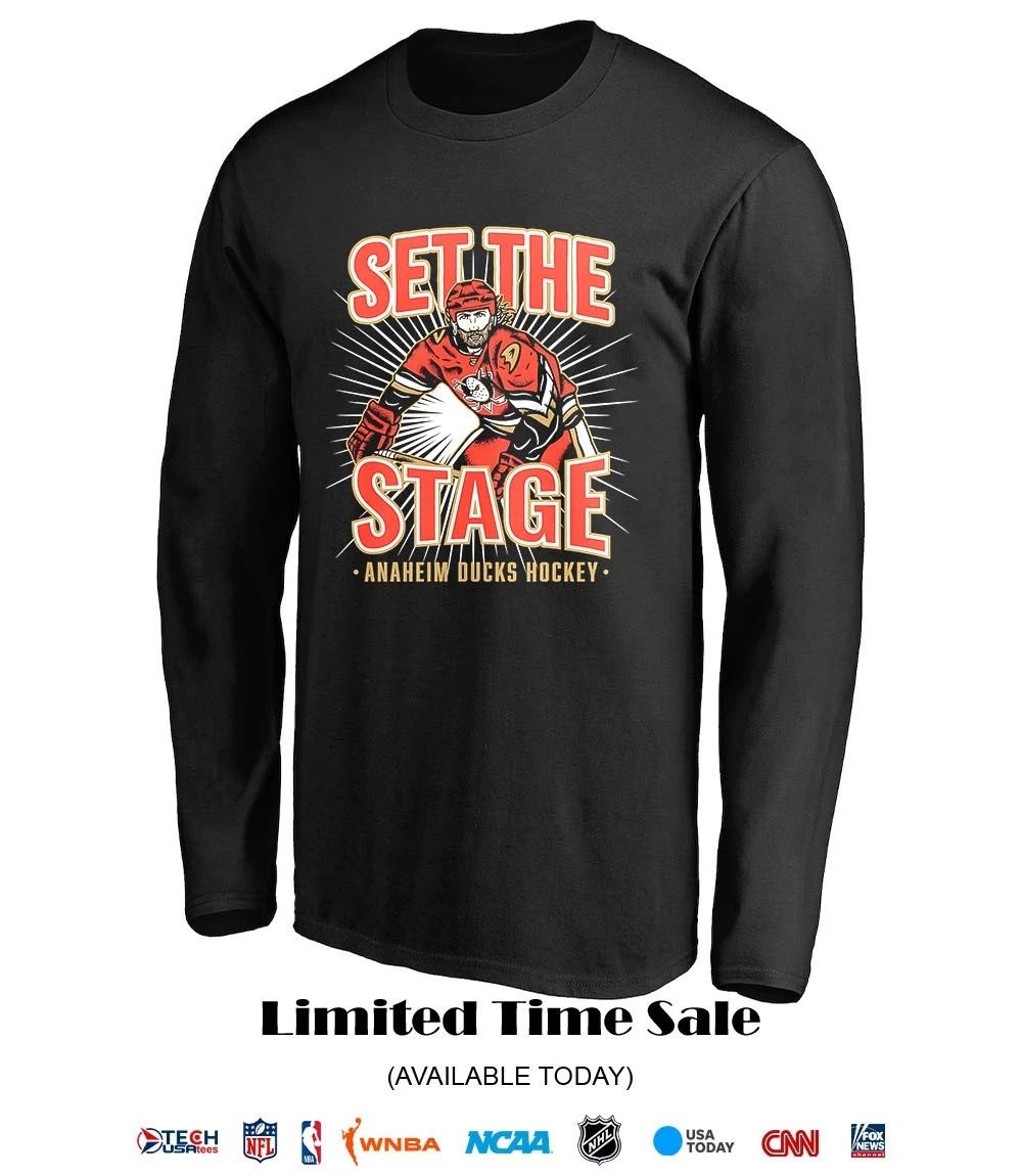Set the Tage Anaheim Ducks Hockey shirt