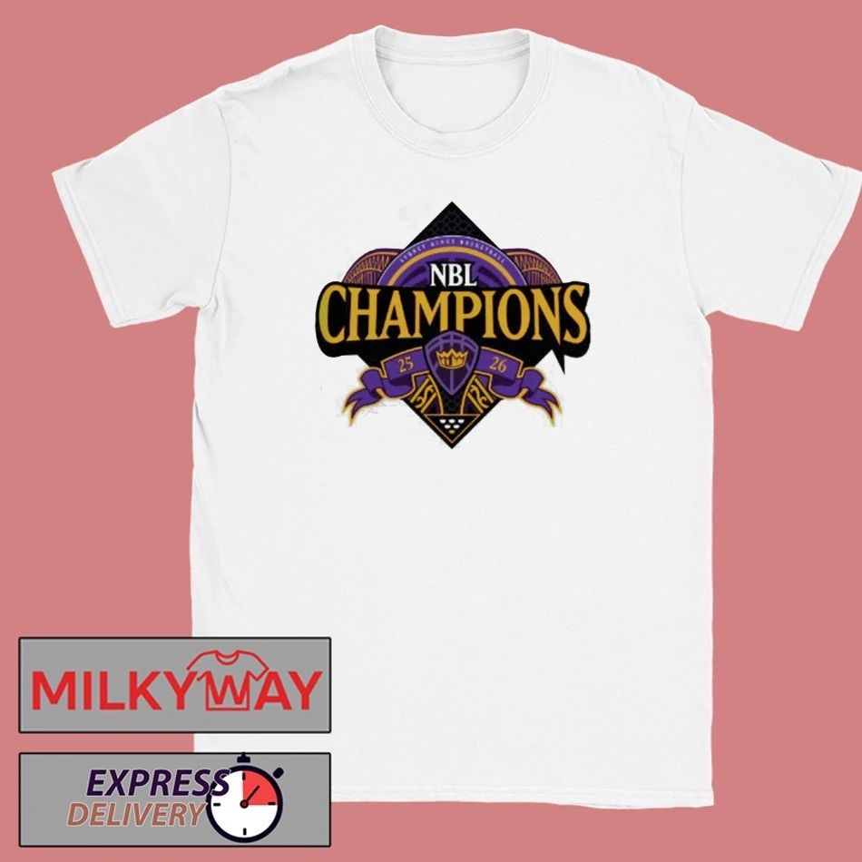 Sydney Kings 2026 NBL Champions Logo Locker Room T-Shirt