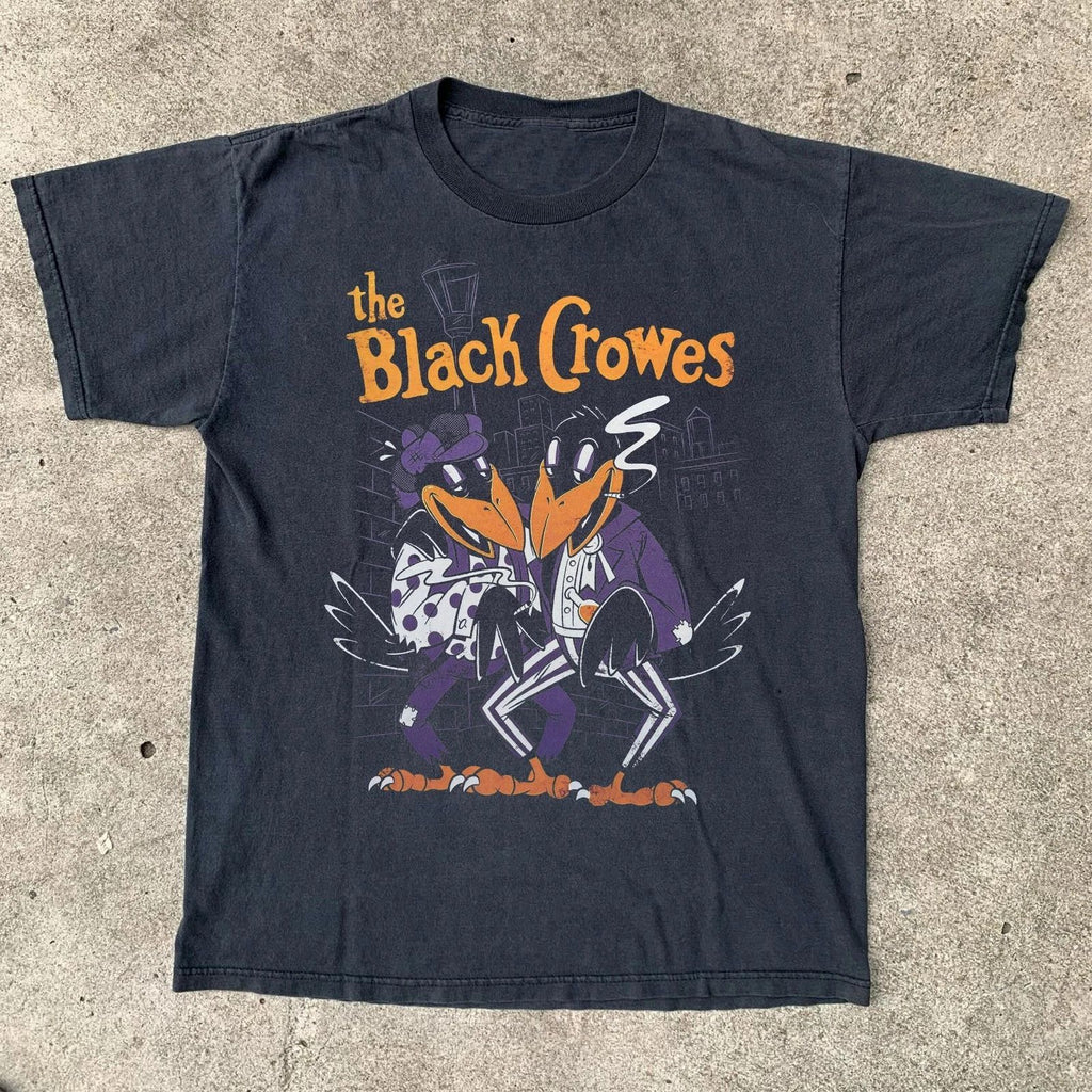 Vintage The Black Crowes Concert Black Unisex T-shirt Size S-5XL