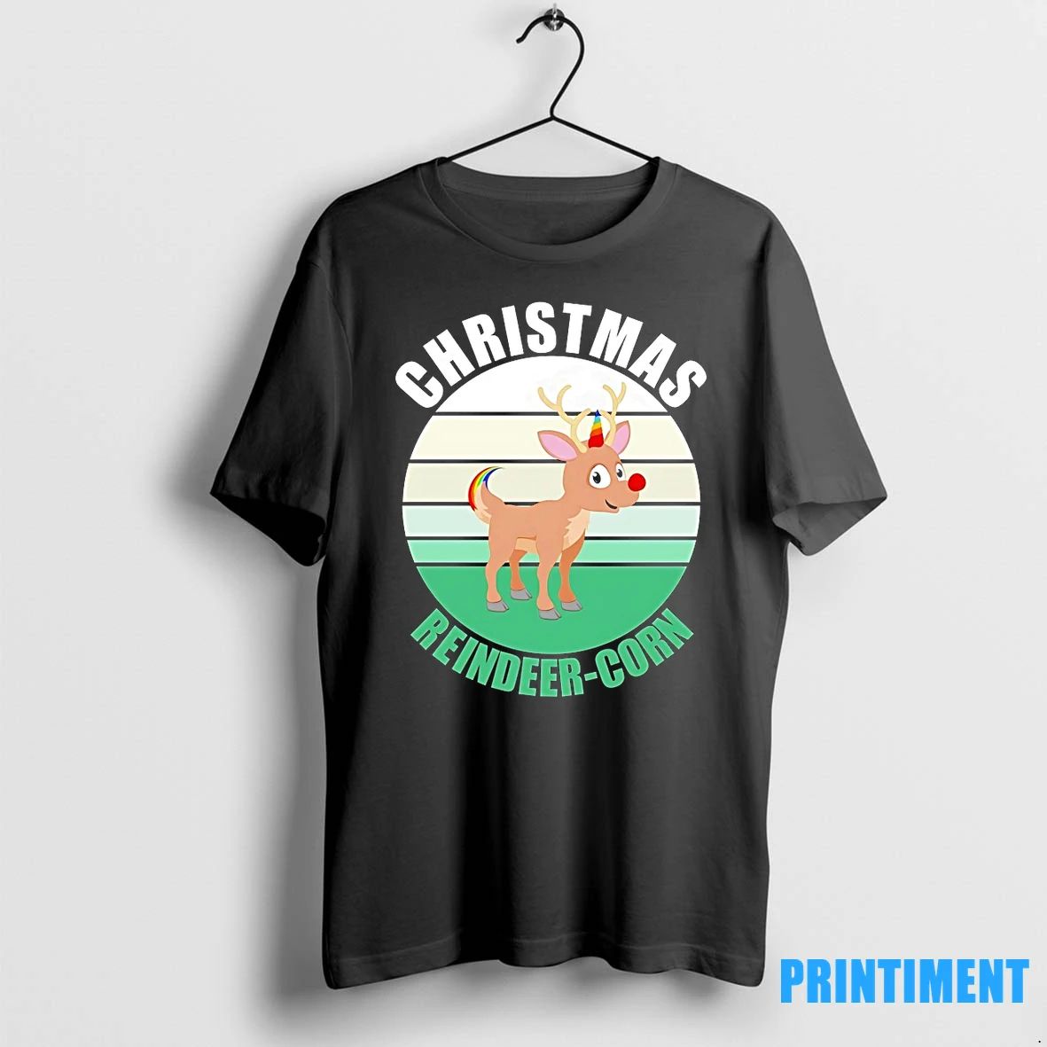 Reindeer Corn Rainbow Nose Christmas Tshirts Sweater