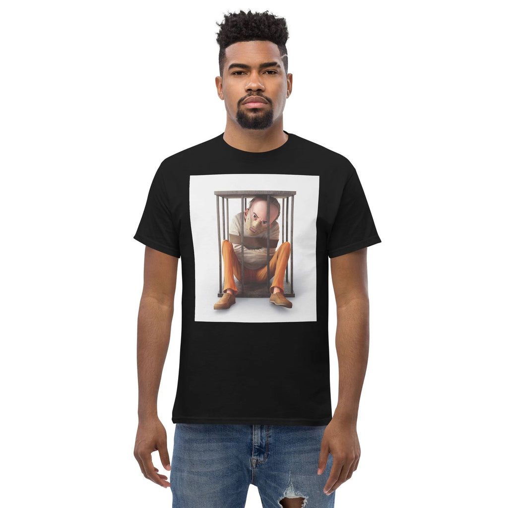 locked up and silenced  man trendy great quality graphic Men's classic tee