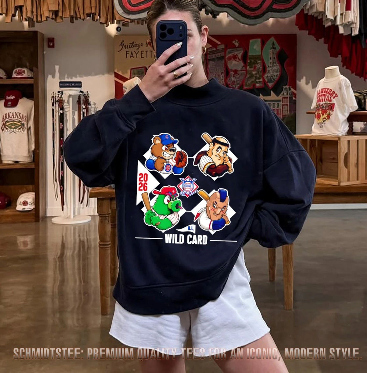 2026 National League Wild Card Baseball Mascot Collage shirt