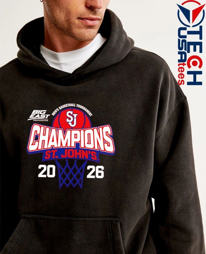 St. John’s Red Storm 2026 Big East Men’s Basketball Tournament Champions shirt