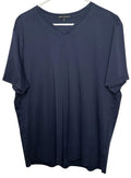 Robert Barakett V-Neck T Shirt Mens XL Blue Soft Pima Cotton