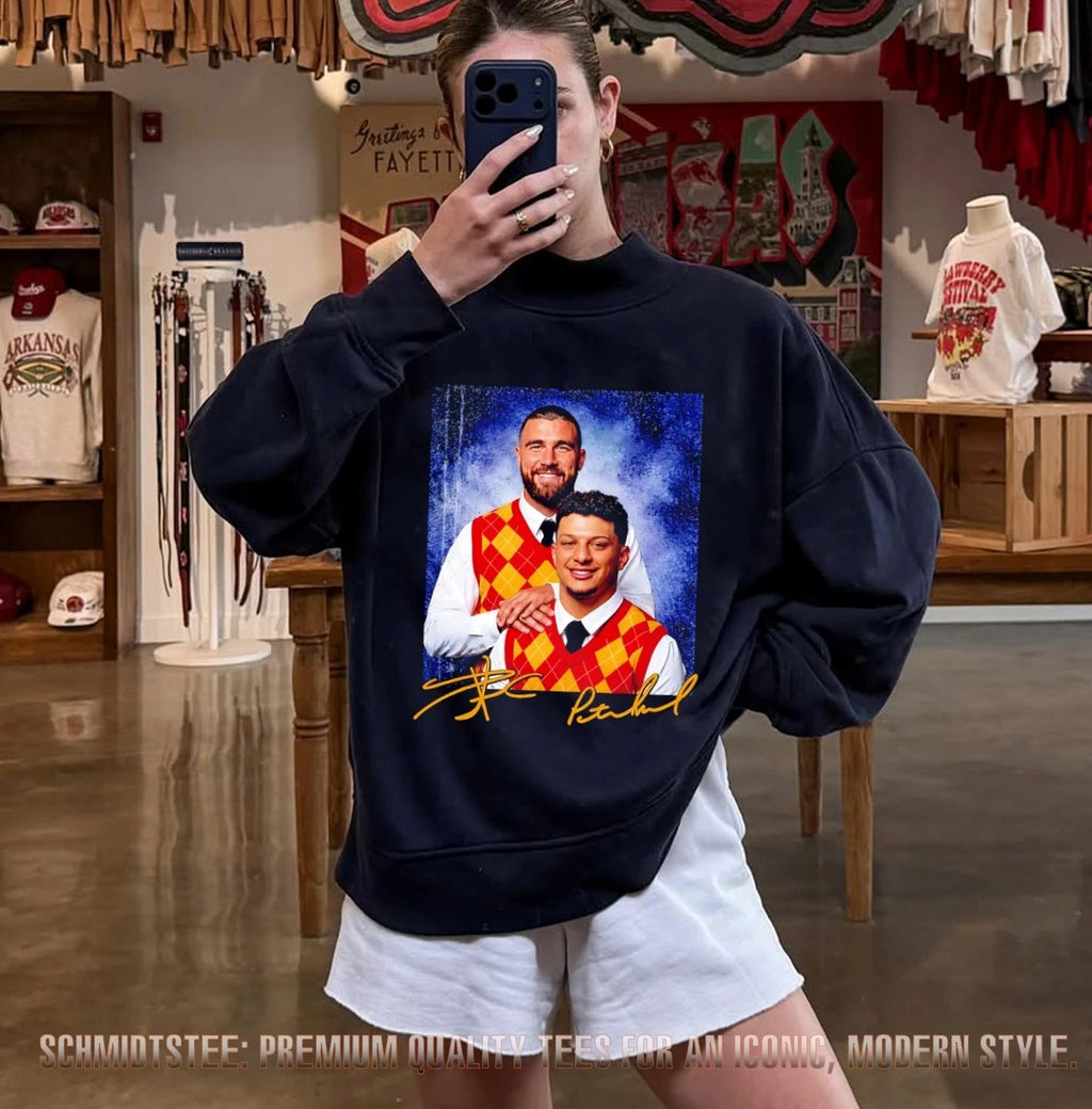 Patrick Mahomes and Travis Kelce Step Brothers Kansas City Chiefs signature shirt