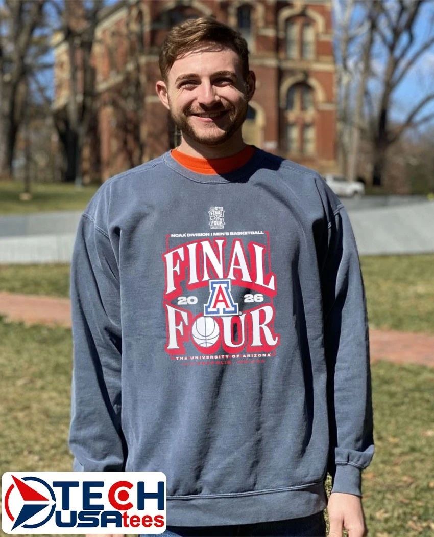 Arizona Wildcats 2026 NCAA Division I Men’s Basketball Final Four shirt by shopncaasports