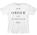 New Order Substance 1987 T Shirt Mens Rock And Roll Music Classic Band Tee White
