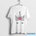 Minimalist Unicorn Floral Christmas Horn Tshirts Sweater