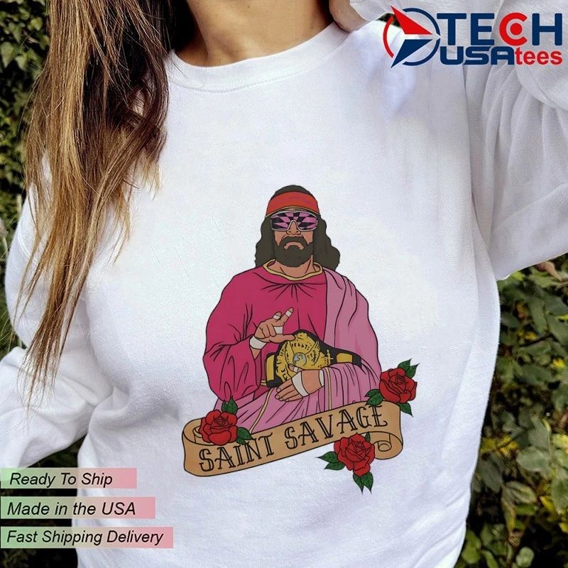 Saint Savage roses shirt