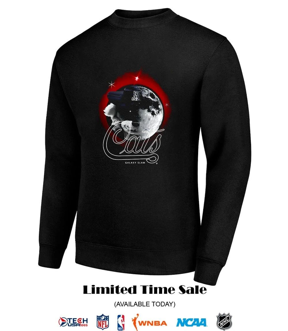 SLAM Galaxy Cats Half Wilbur Half Moon shirt by slamgoods